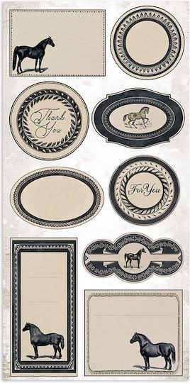 Stamperia Romantic Horses Φύλλα Scrapbooking 10 φύλλα 10τμχ