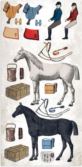 Stamperia Romantic Horses Φύλλα Scrapbooking 10 φύλλα 10τμχ