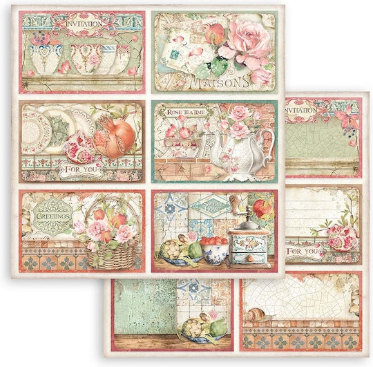 Stamperia Casa Granada Φύλλα Scrapbooking 10 φύλλα 10τμχ