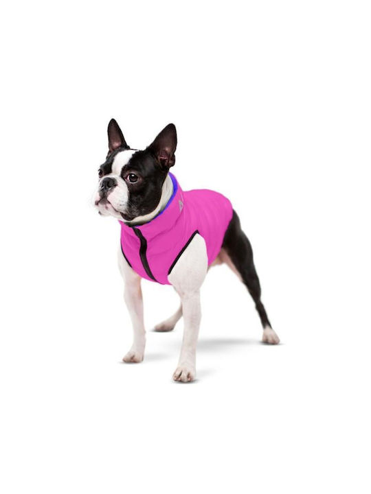 WauDog Hundemantel Wasserdicht Rosa Klein / Mittel mit Rückenlänge 45 cm.