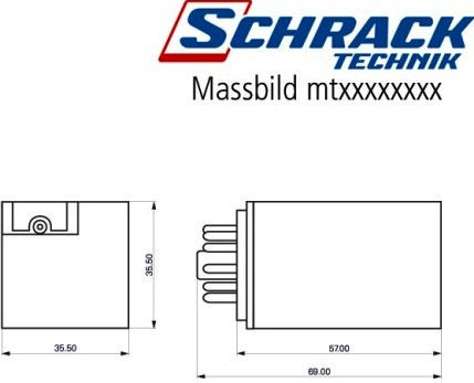 Schrack Industrial Relay Relay 220V 01.077.0634