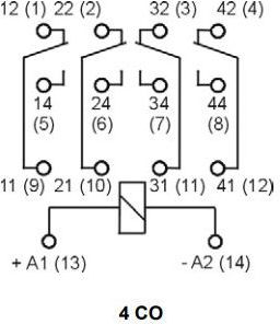 Relpol Βιομηχανικό Ρελέ Λυχνίας 12V 10τμχ 01.077.0177