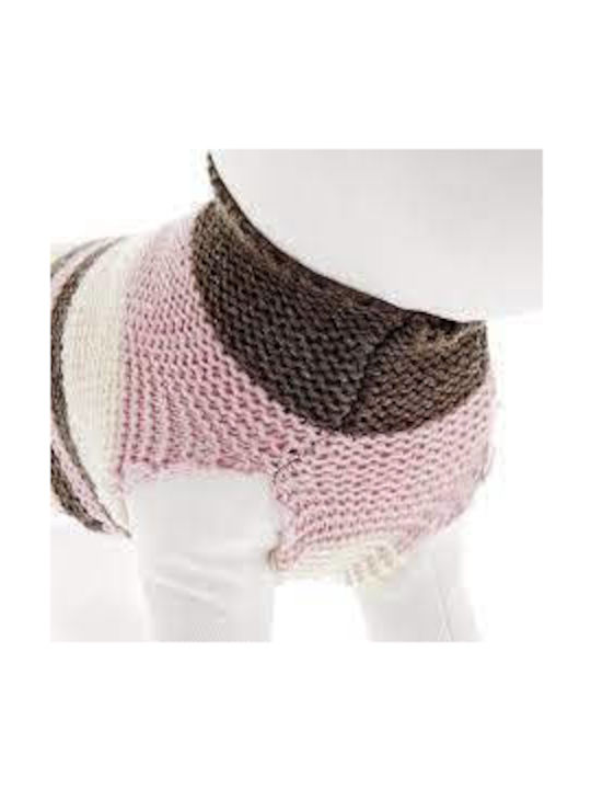 Ferribiella SWEATER Knitted Sweater Dog in Pink color 39x39x39cm.