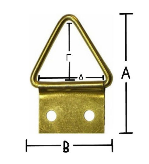 Blitz Metallic Frame Kitchen Hook with Nail Gold 0200-0001-F01M