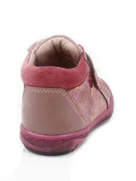 Anatomical Leather Kids Boots with Laces Brown