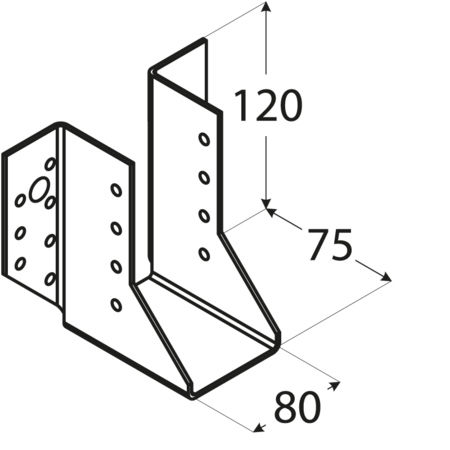 Showood Δοκοθήκη για Πέργκολα από Ξύλο 10.5x5.1cm