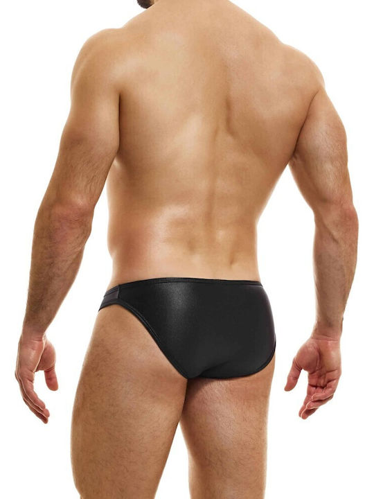 Herren Slips Schwarz mit Mustern 1Packung
