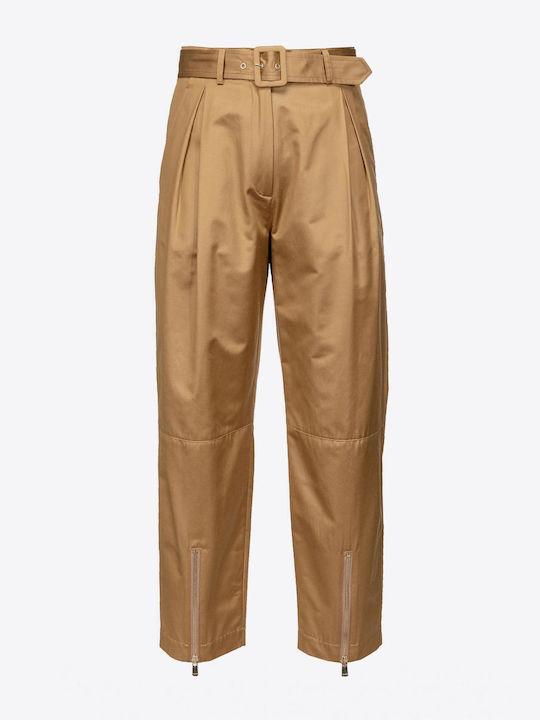 Pinko Femei Tesatura Pantaloni Maro