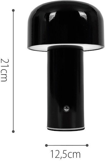 Inlight Μεταλλικό Πορτατίφ LED με Μπλε Καπέλο και Βάση