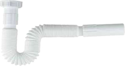 Spek Plastic Siphon Sink Flexible with Output 32mm White