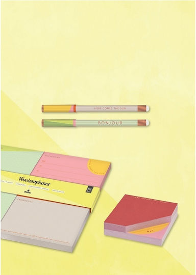 Moses Set 3 Bloc Notes 50 Foi cu Pagini Albe și Elastic Multicolor