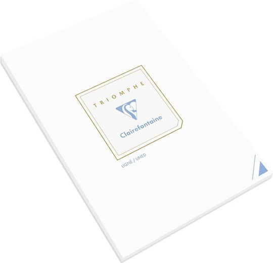 Clairefontaine Μπλοκ Σημειώσεων A5 50 Φύλλων Ριγέ Λευκό
