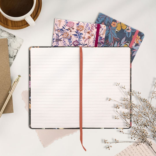 Pukka Carnet 96 Foi Cu dungi cu Elastic Multicolor