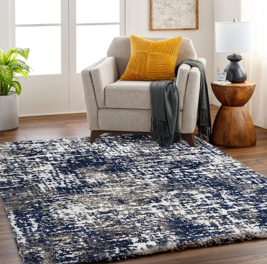 Saray Home Χαλί Ορθογώνιο Shaggy Μπλε / Γκρι 240x300cm