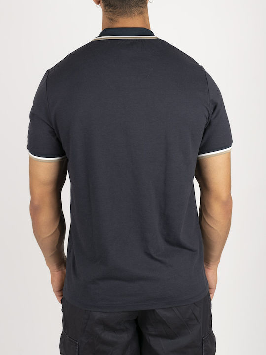Polo Kurzarmbluse Blau