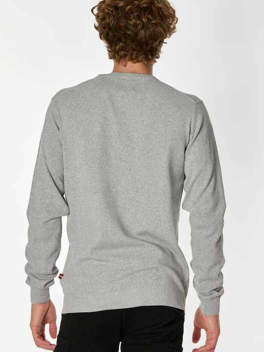 Marcus Men's Long Sleeve Sweater Gray