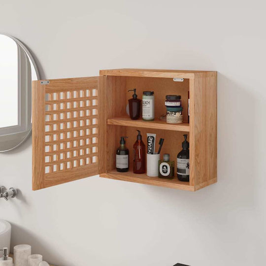 Dulap Suspendat pentru Sufragerie din Lemn Masiv de Nuc 42x18x42cm