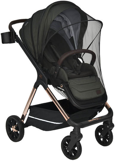 Nammas Verstellbar 3 in 1 Baby Kinderwagen Geeignet für Neugeborene Olive 8.9kg