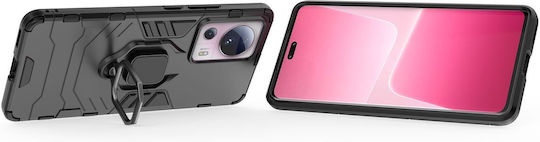 Ring Armor Back Cover Μεταλλικό Μαγνητικό Μαύρο (Xiaomi 13 Lite)