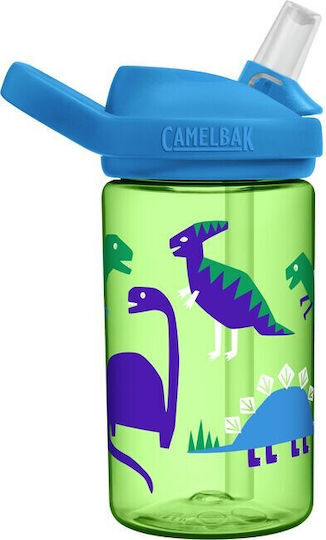Camelbak Eddy+ Sticlă Pentru Copii Din Plastic Cu Pai Verde 400ml