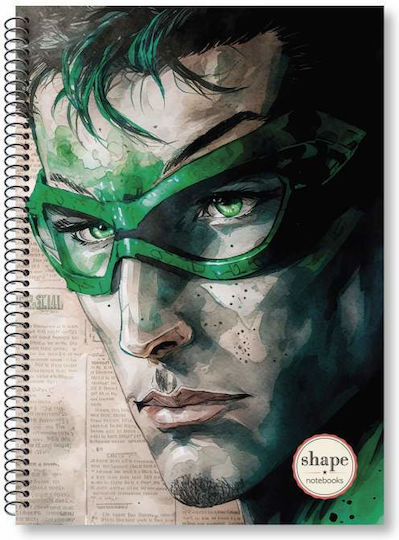 Shape Notebooks Спирал Тетрадка На райета B5 2 Теми Heroes 1бр (Различни дизайни/цветове)