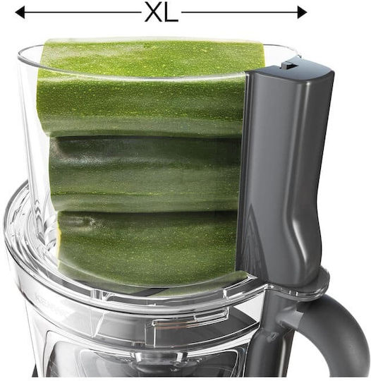 Kenwood Multipro Xl Weigh+ Πολυμίξερ 1000W με Κάδο 3lt και Κανάτα Μπλέντερ Ασημί