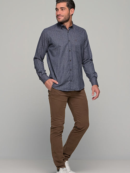 Langärmlig Hemd Geprüft Braun