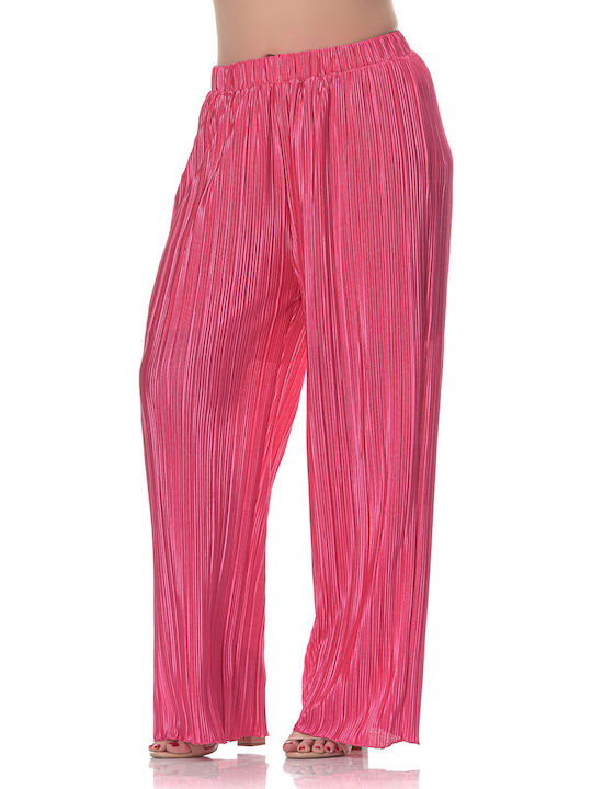 Women's Fuchsia Set with Pants in Loose Fit