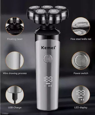 Kemei KM-6039 Ξυριστική Μηχανή Προσώπου Επαναφορτιζόμενη