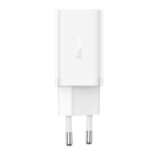 Baseus Charger Without Cable GaN with 2 USB-C Ports 40W Whites (Gan5)