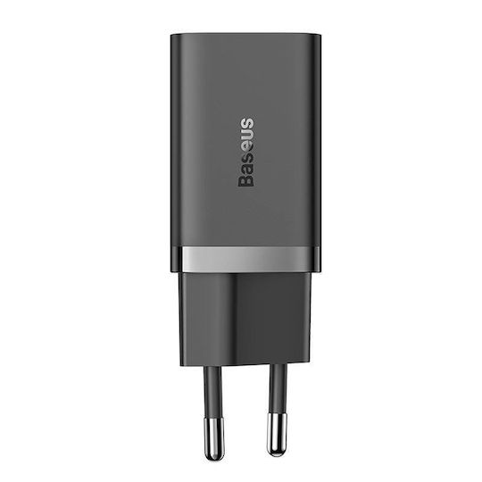 Baseus Charger Without Cable GaN with 2 USB-C Ports 40W Blacks (Gan5)