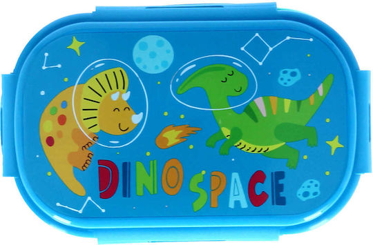 Kids Licensing Dino Space Plastic Kids' Food Container Dinosaurs Light Blue x x 6cm
