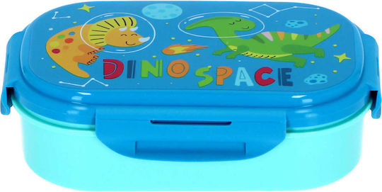 Kids Licensing Dino Space Plastic Kids' Food Container Dinosaurs Light Blue x x 6cm