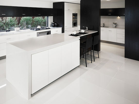 Winasa Ceramica Плочка За под На закрито от Гранит Сияен 120x60см Бял