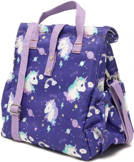 The Lunch Bags Kids School Insulated Hand Lunch Bag 5lt Unicorn Unicorns 21 x 16 x 24cm