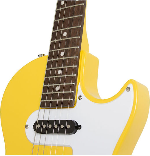 Epiphone Les Paul SL Elektrische Gitarre Einfacher Schnitt mit SS Tonabnehmerkonfiguration Sunset Yellow