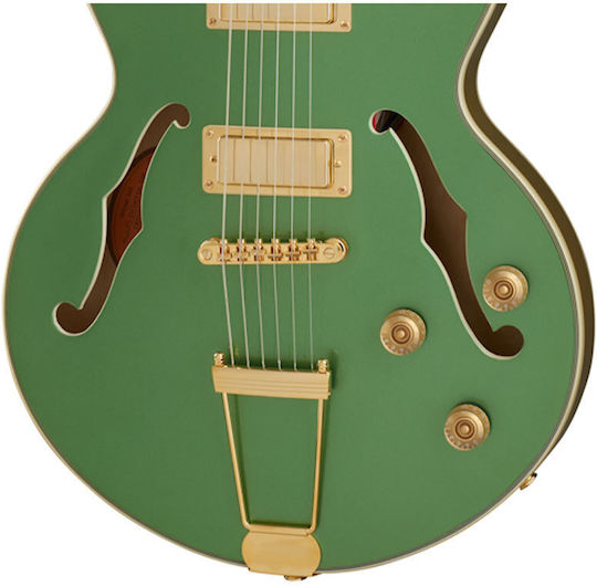 Epiphone Uptown Kat ES Ηλεκτρική Κιθάρα Semiacoustic με HH Διάταξη Μαγνητών Emerald Green Metallic