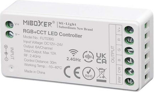 Metanor Fără fir Controler RGBW și RGB RF: RF (Radiofrecvență) Montat pe perete MTN-2081