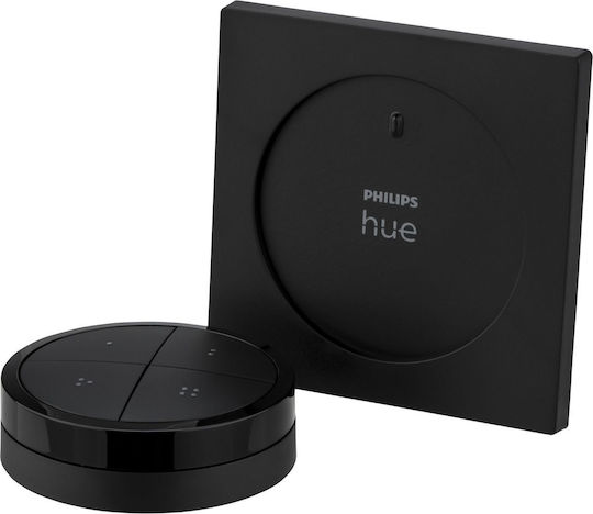 Philips Wall Mounted Dimmer Switch with LED Button Frame in Black Colour