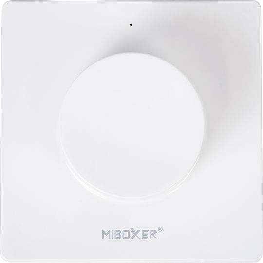 GloboStar Wall Mounted Dimmer Switch with Frame LED Rotary in White Color