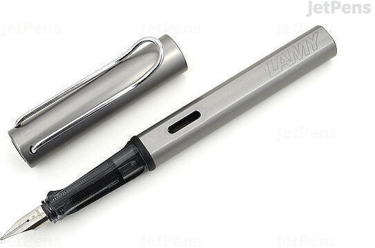 Lamy Писалка Fine Сива от Алуминий с Червено Мастило
