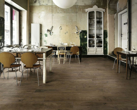Marazzi Πλακάκι Δαπέδου Εσωτερικού Χώρου Πορσελανάτο Ματ 20x120cm Καφέ