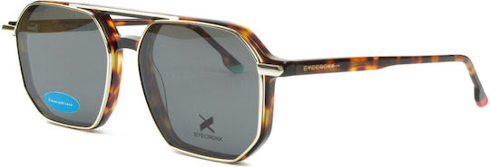 Eyecroxx Plastic Rame Ochelari cu Clip On Maro Broască țestoasă EC650AD C3
