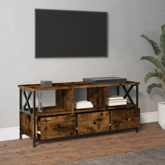 TV-Möbel Hölzernes Braun L102xB33xH45cm