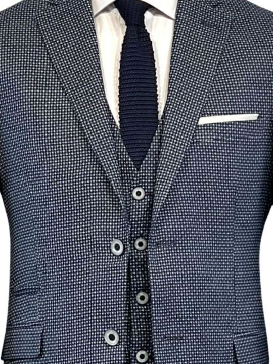 Monte Napoleone Men's Suit Jacket Blue