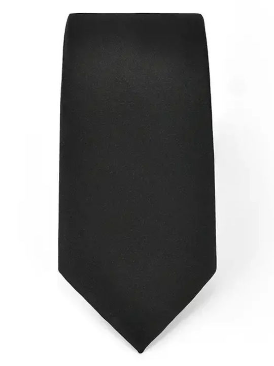 Venturi Herren Krawatte Monochrom in Schwarz Farbe