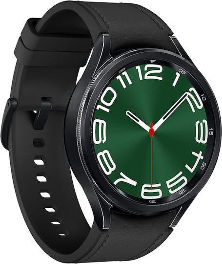 Samsung Galaxy Watch6 Classic Bluetooth Stainless Steel 47mm Waterproof with Heart Rate Monitor (Black)