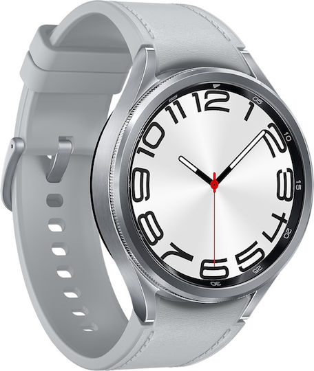Samsung Galaxy Watch6 Classic LTE Stainless Steel 47mm Waterproof with eSIM and Heart Rate Monitor (Silver)