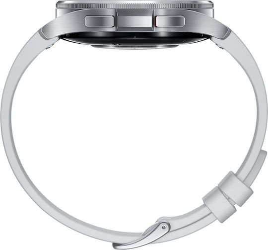 Samsung Galaxy Watch6 Classic LTE Stainless Steel 47mm Waterproof with eSIM and Heart Rate Monitor (Silver)