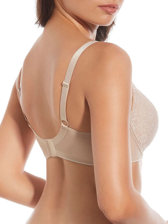 Creaciones Selene Minimizer Minimizer Bra with Light Padding Underwire Beige